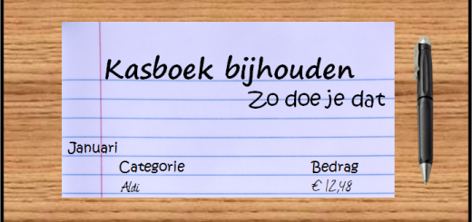 Een kasboek bijhouden - Welzijnszorg Groei! Stadskanaal